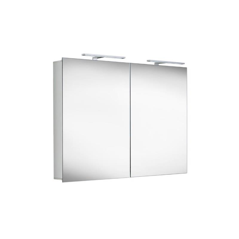 Alu spiegelkast 60+60 cm