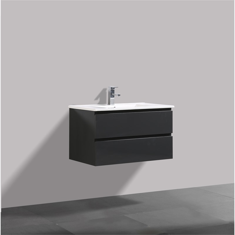 Onderkast antraciet 80*38 cm greeploos FSC MIX