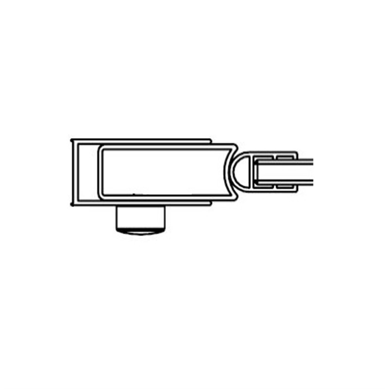 Aanslagprofiel met luchtkamer 6mm voor ECO Nis C80-90-100