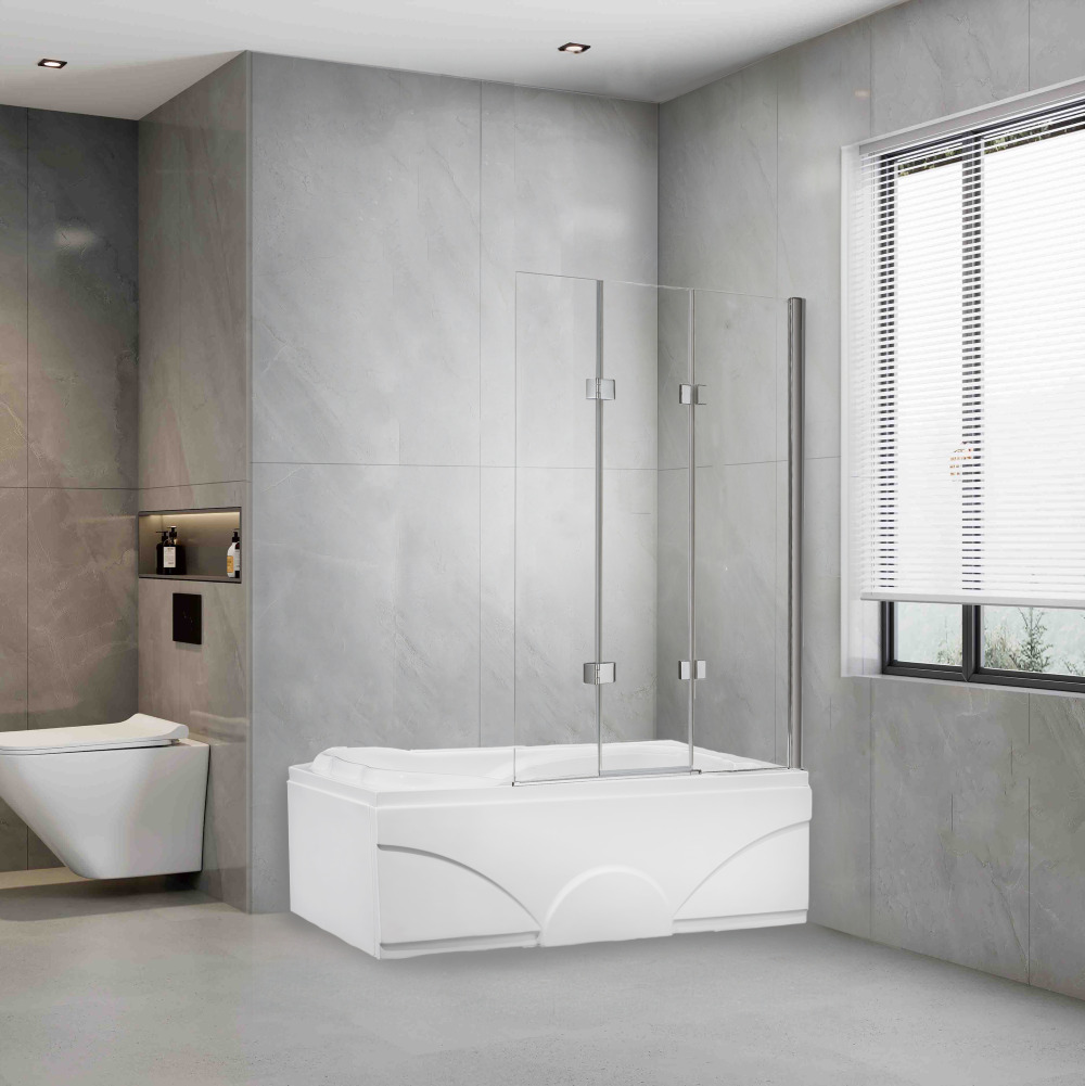 efficiëntie een paar Afleiden Revital Sanitair, douchecabines & badkamermeubels : Badwand 3-delig 120*140  cm