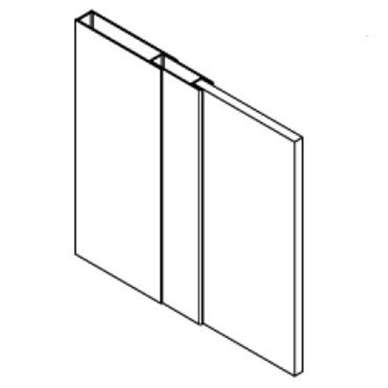 Wandprofiel XL 200 x 7 cm Black Edition FFF