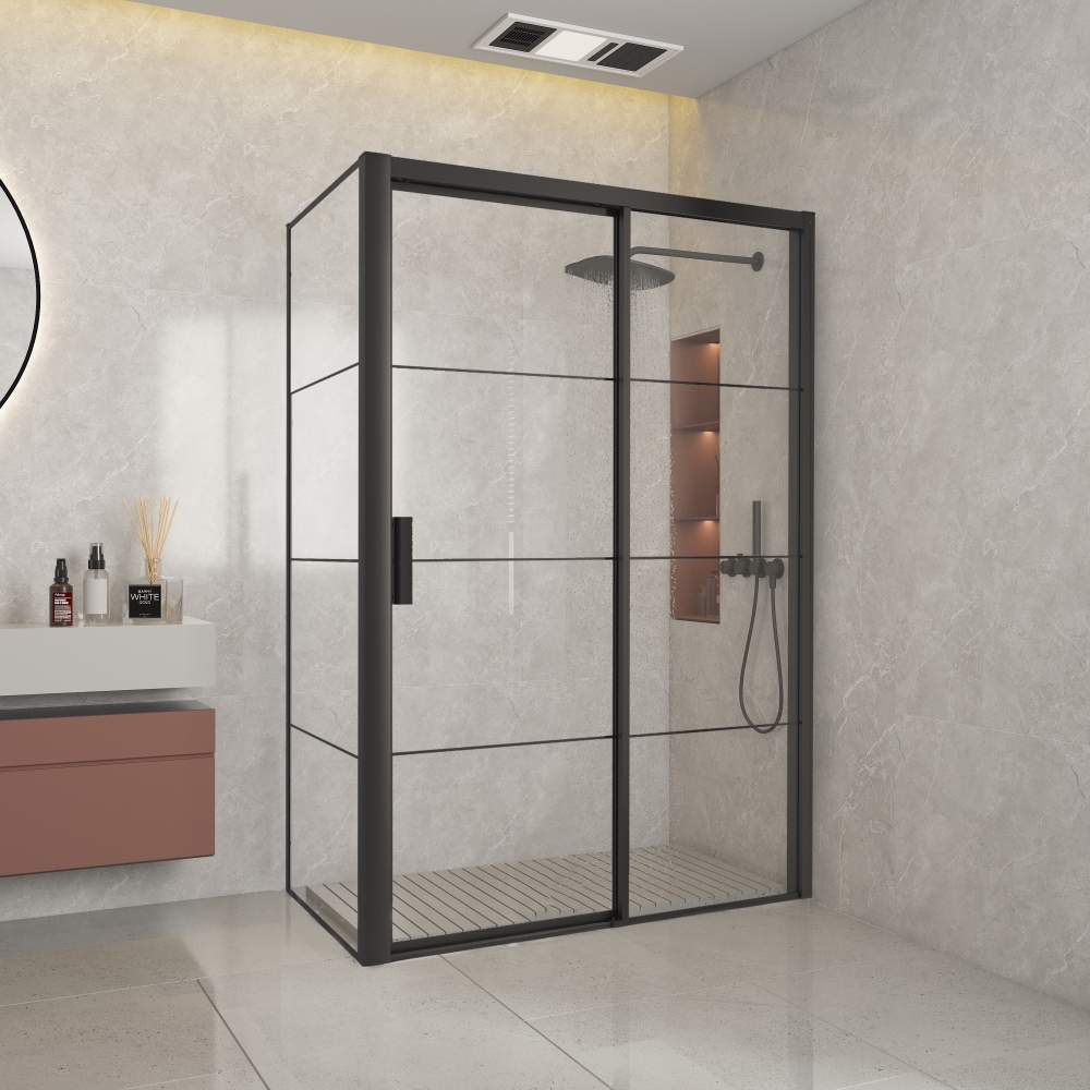 Black Edition Soft Close FFF, vast deel R, 100*200 cm