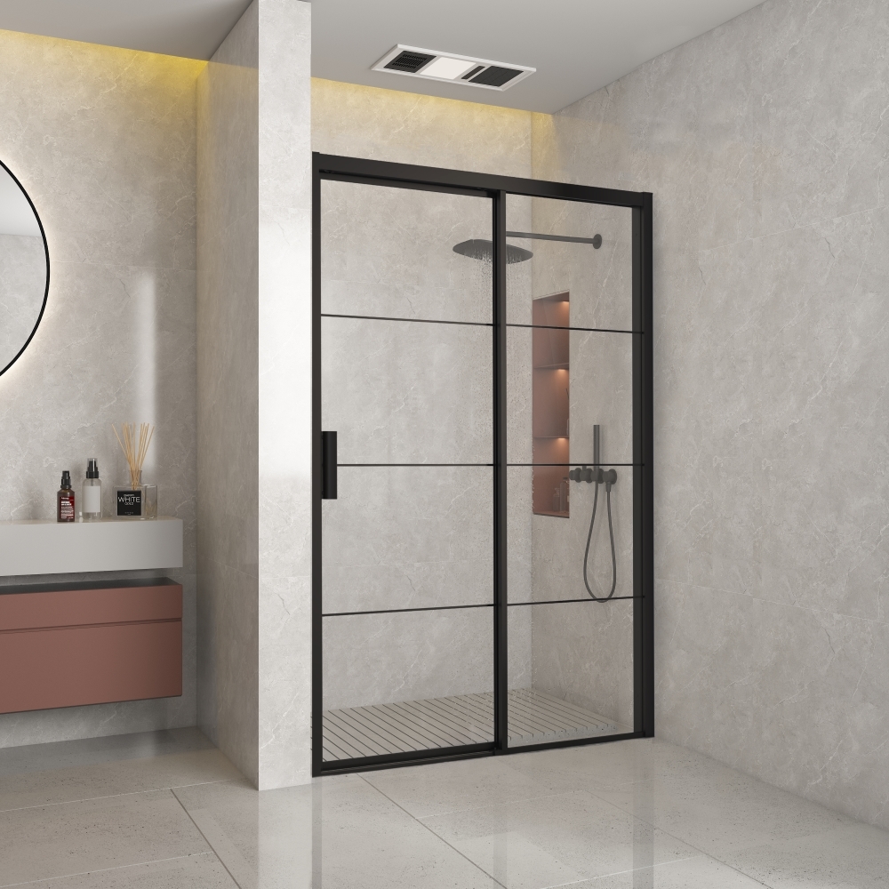 Black Edition Linea Soft Close FFF nis, vast glas R 100*200