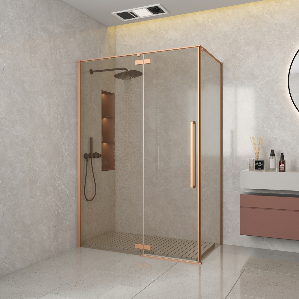 Tira Cuadra Zijwand 80-100cm Champagne glas