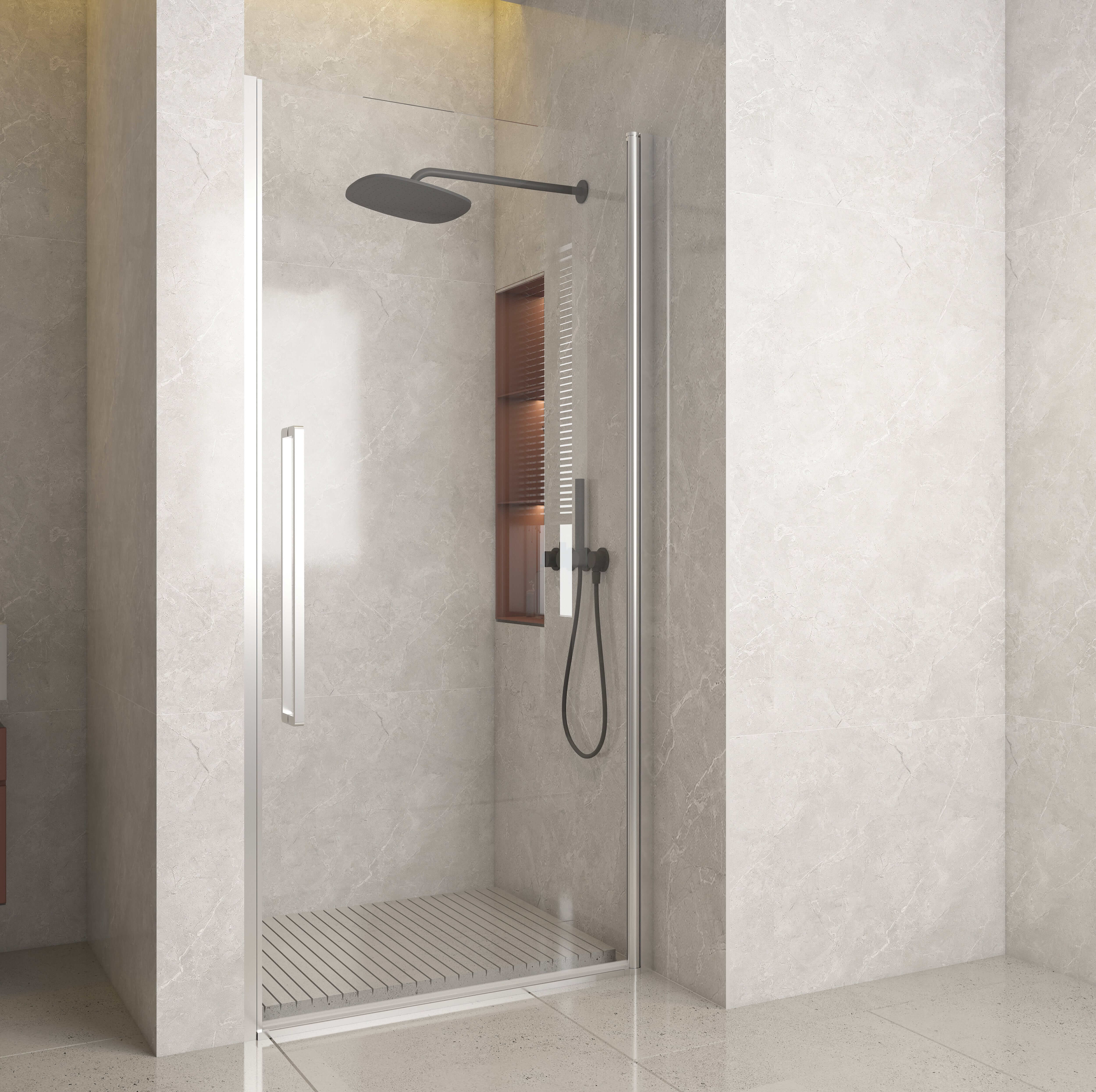 Pasa Giro de Luxe front draaideur 90*200 cm Chrome