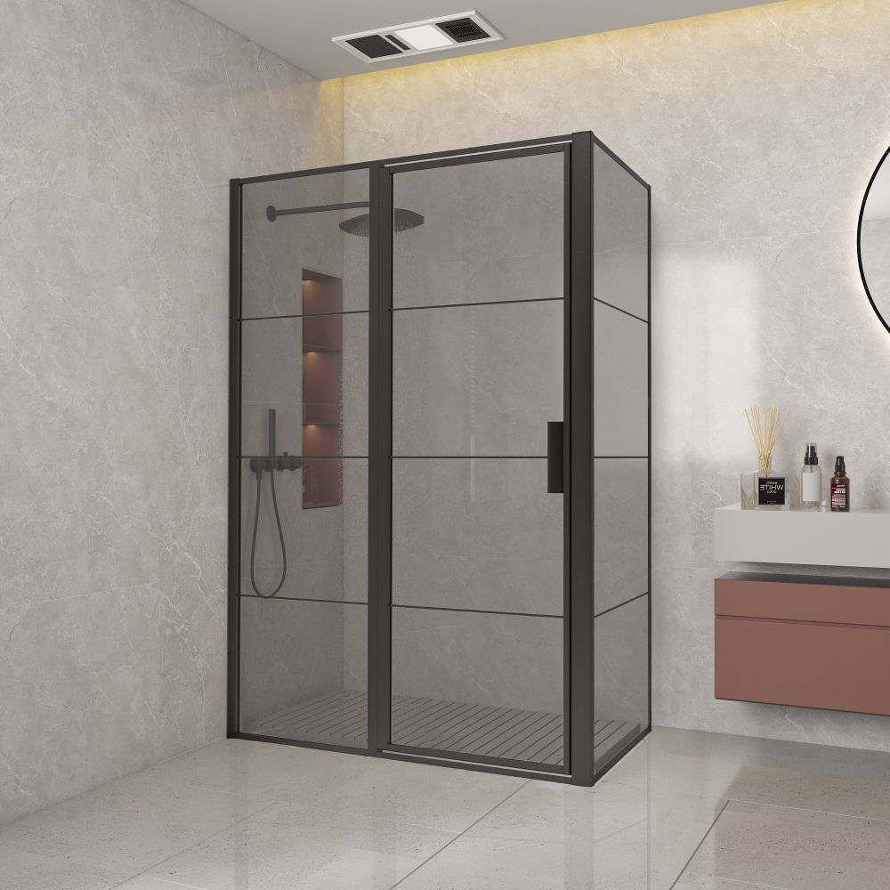 Black Edition front draaideur FFF 90*200 cm SG SMOKED