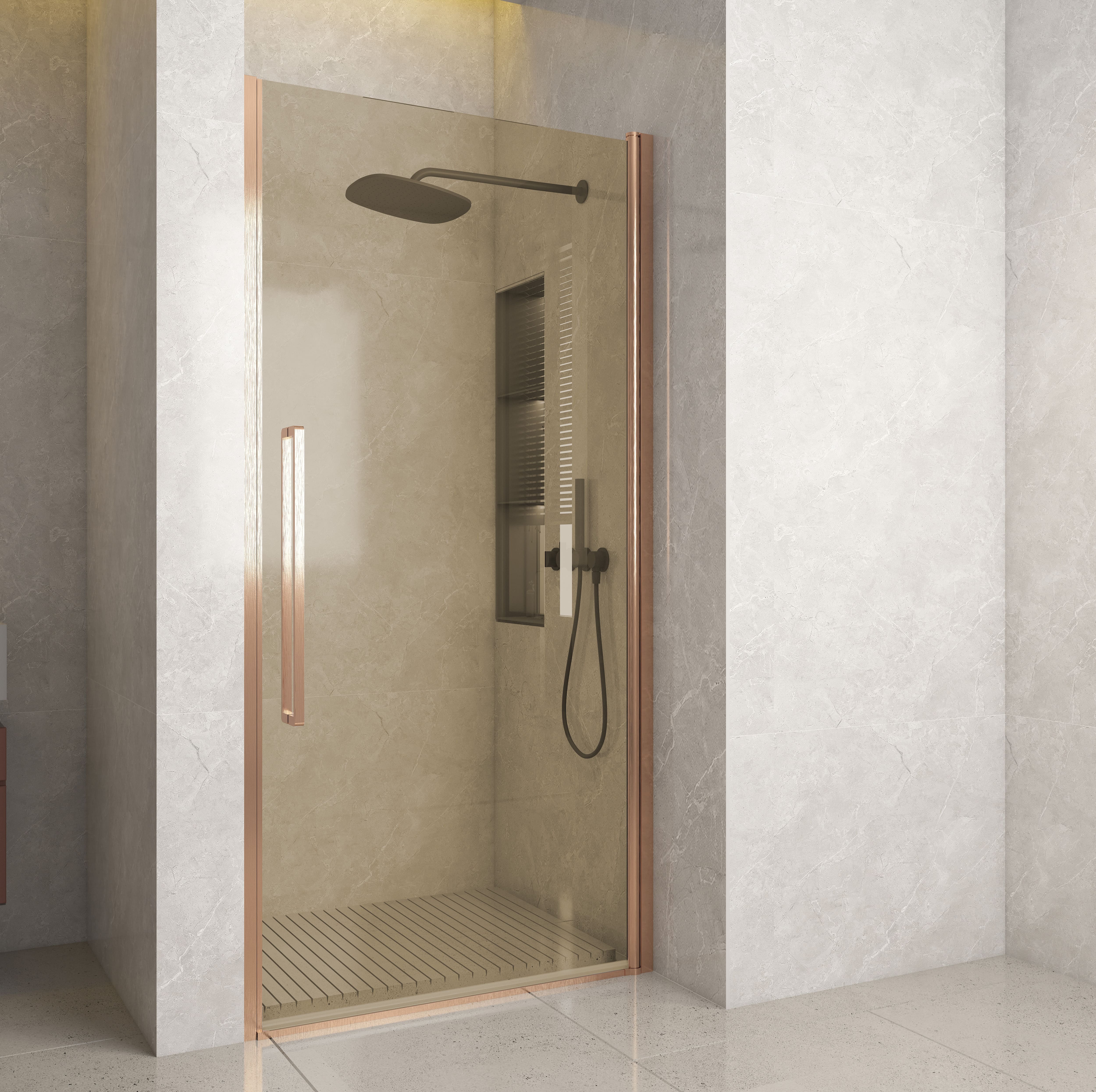 Pasa Giro de Luxe front draaideur 100*200 cm BC CHAMPAGNE