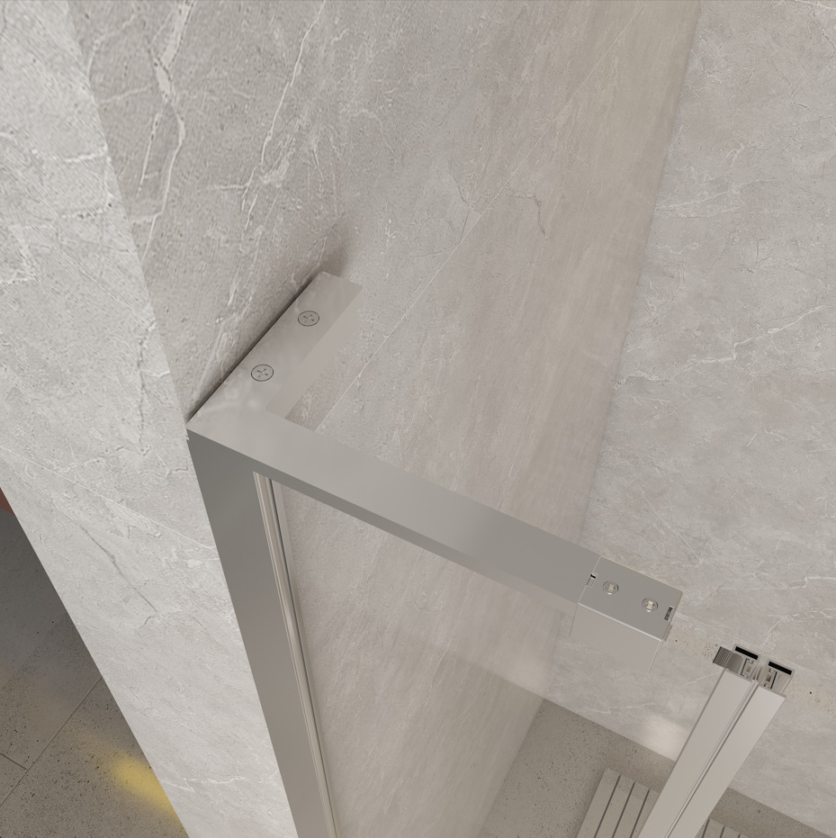 Hoekbeugel 40 cm, haaks Chrome NEW