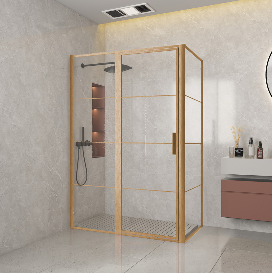 BC Edition front draaideur FFF 90*200 cm BRUSH COPPER